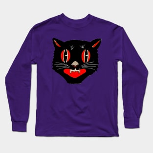 Vintage Halloween Cat 02 Long Sleeve T-Shirt